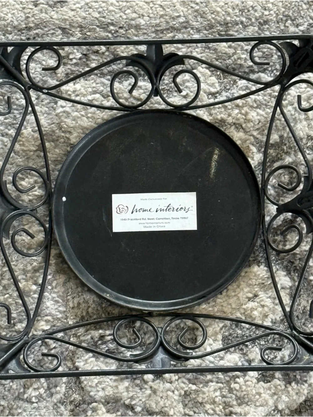 🫶🏻 Home Interiors Black Decorative Wall Mirror with Ornate Scroll Frame